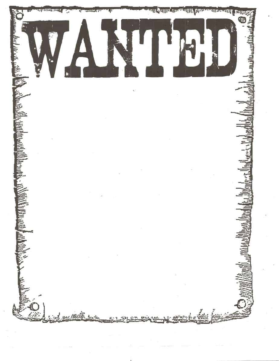 Wanted Poster Templates Find Word Templates