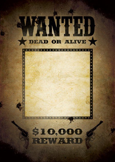 Blank Wanted Poster Template Make Your Own Wanted Poster - Riset