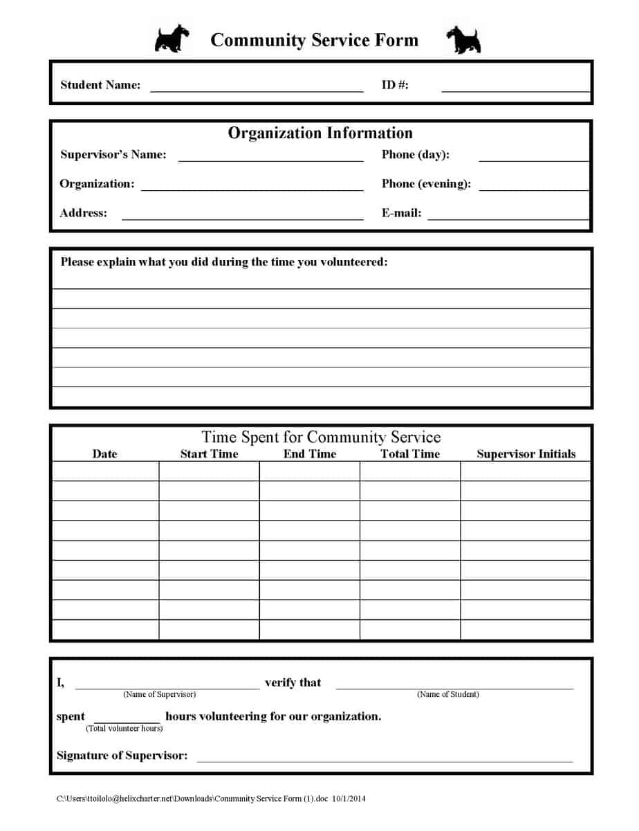 Service Request Form Templates Word Excel Fomats