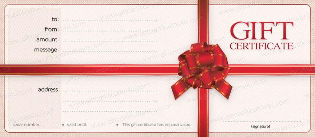 Gift Certificate Templates - Word Excel Fomats