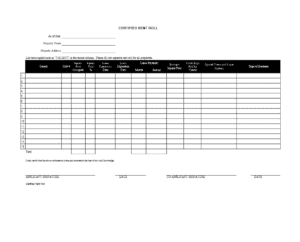 15+ Free Rent Roll Templates - Word Excel Fomats