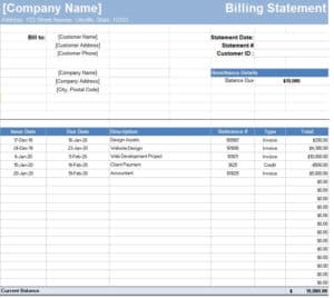 billing statement template-54039204 – Find Word Templates