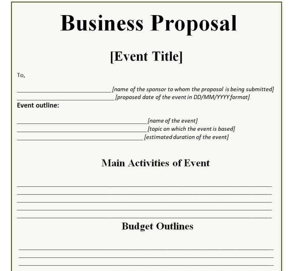 business proposal template-88364505 – Find Word Templates