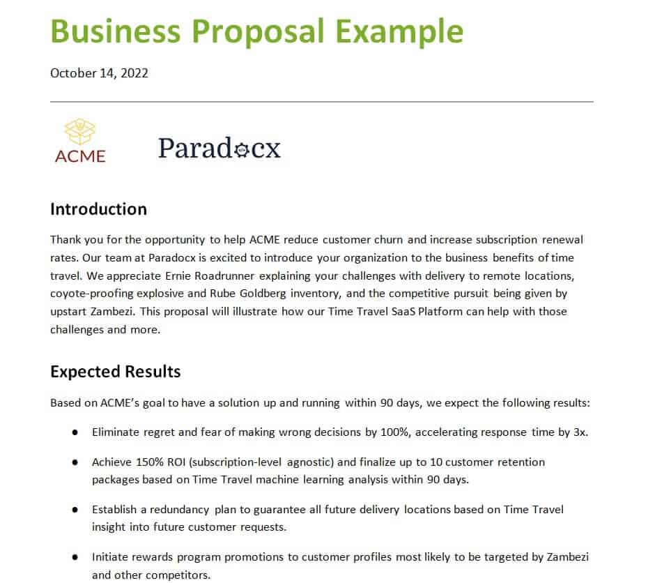 Business Proposal Template 88364517 