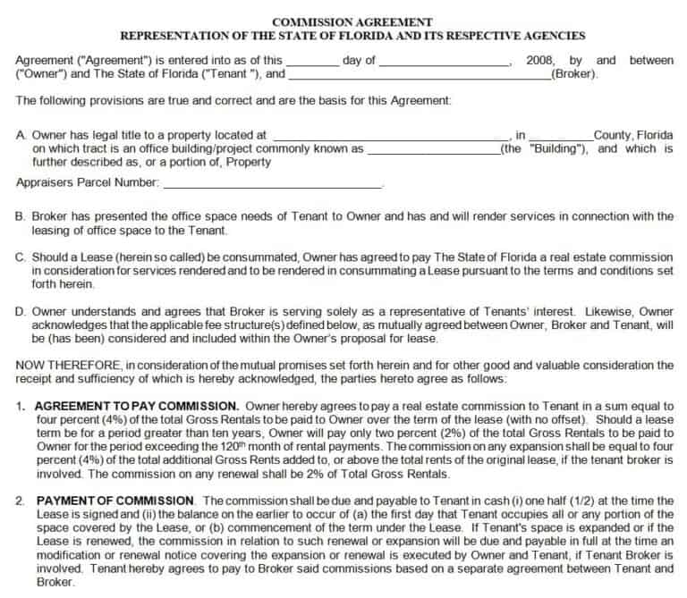 17+ Sample Commission Agreement Templates - Word Excel Fomats