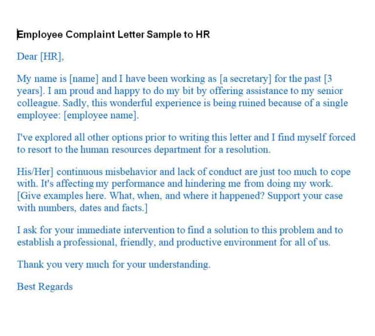 16-professional-complaint-letter-templates-formats-word-excel-fomats