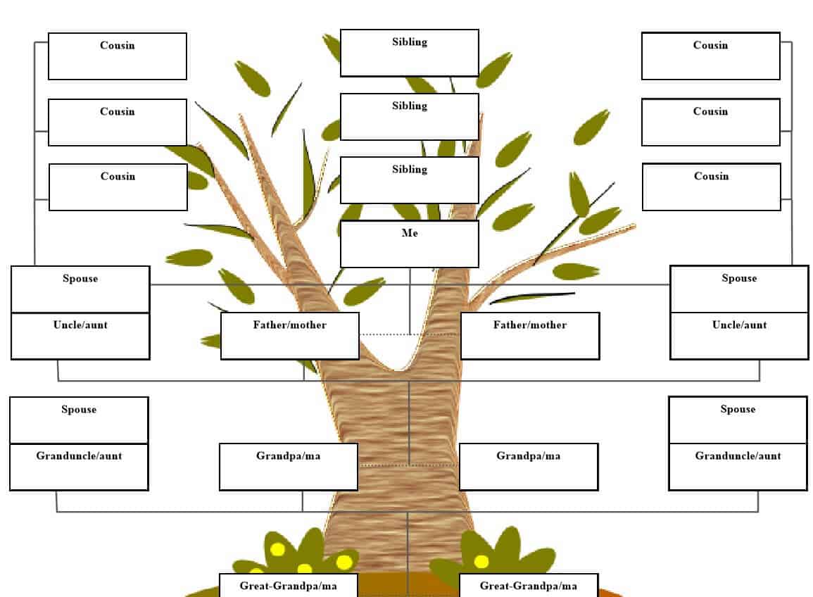 Top 12 Family Tree Templates [WORD, EXCEL, PDF] – Find Word Templates