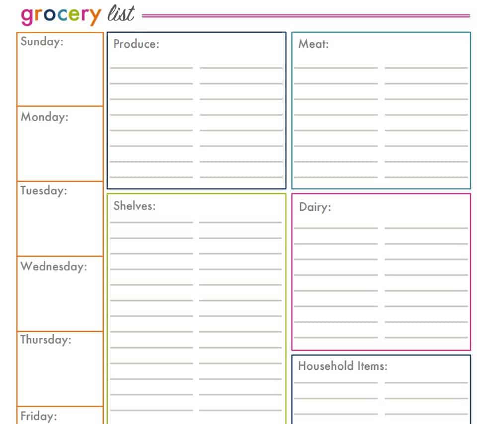 5 Shopping List Templates Word Excel Pdf Templates - vrogue.co