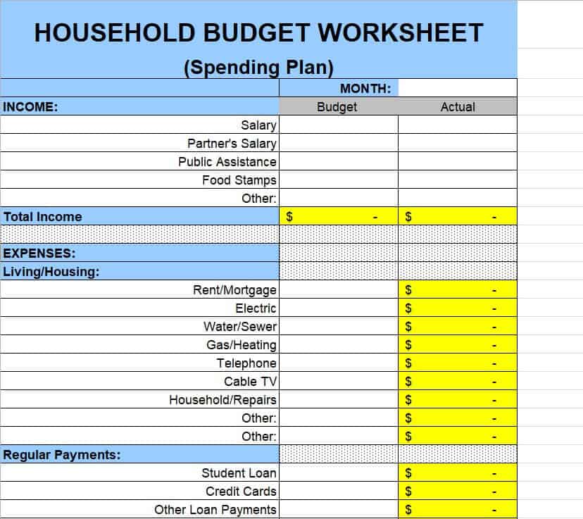 household budget template-981436505 – Find Word Templates