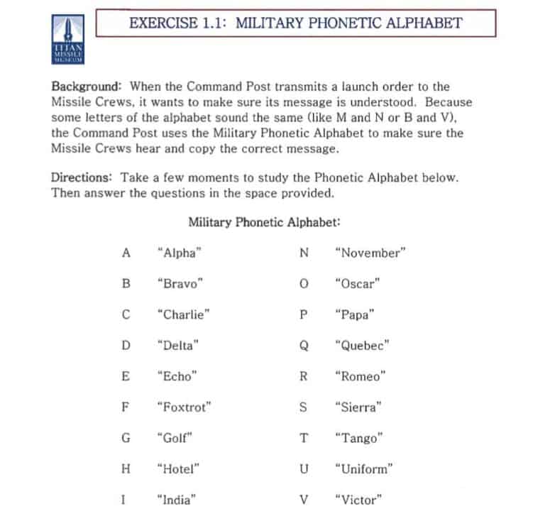 8 Printable Military Alphabet Charts Word Excel Fomats