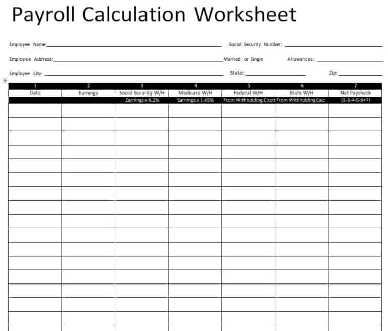 16+ Editable Payroll Templates [EXCEL & WORD] - Word Excel Fomats