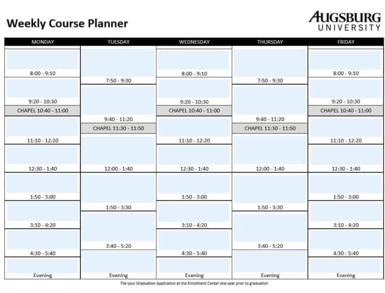 15 BEST Weekly Planner Templates [WORD, EXCEL, PDF] - Word Excel Fomats