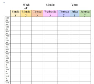 15 BEST Weekly Planner Templates [WORD, EXCEL, PDF] - Word Excel Fomats