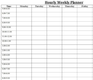 15 BEST Weekly Planner Templates [WORD, EXCEL, PDF] - Word Excel Fomats