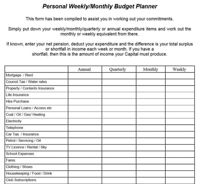 15 BEST Weekly Planner Templates [WORD, EXCEL, PDF] - Word Excel Fomats