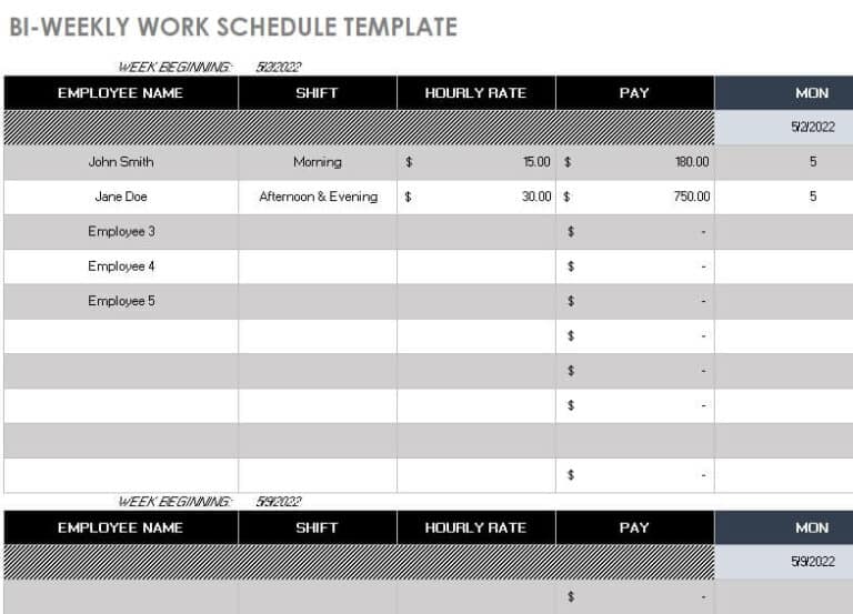 24+ Weekly Schedule Templates [EXCEL & WORD] - Word Excel Fomats