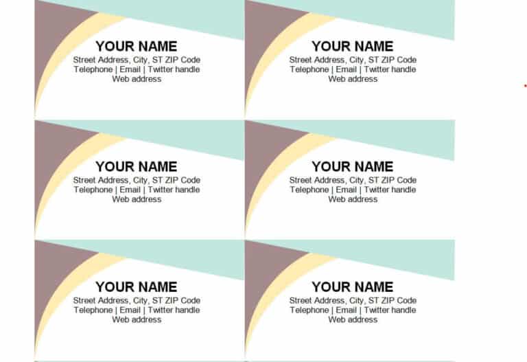 FREE 8+ Professional Business Card Templates [Word & PowerPoint] - Word ...