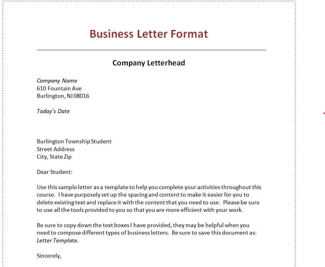 16+ Important Business Letter Templates in WORD - Word Excel Fomats