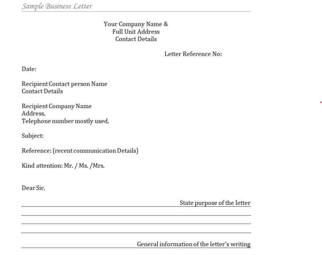 16 Important Business Letter Templates In WORD Word Excel Fomats