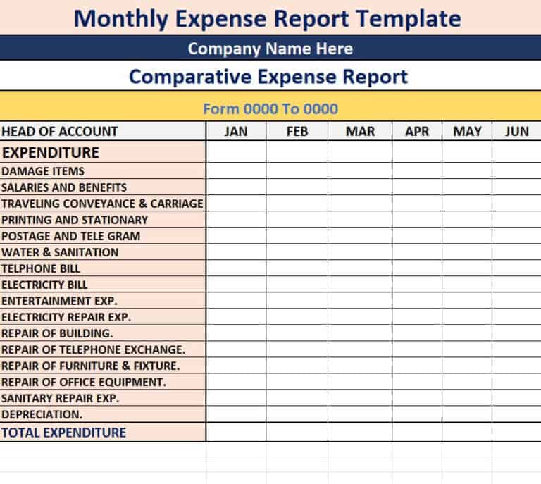 15 Daily Use Expense Report Templates [Excel & Word] - Word Excel Fomats