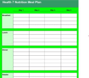 FREE 22+ Daily Use Meal Plan Templates [EXCEL, WORD & PDF] - Word Excel ...