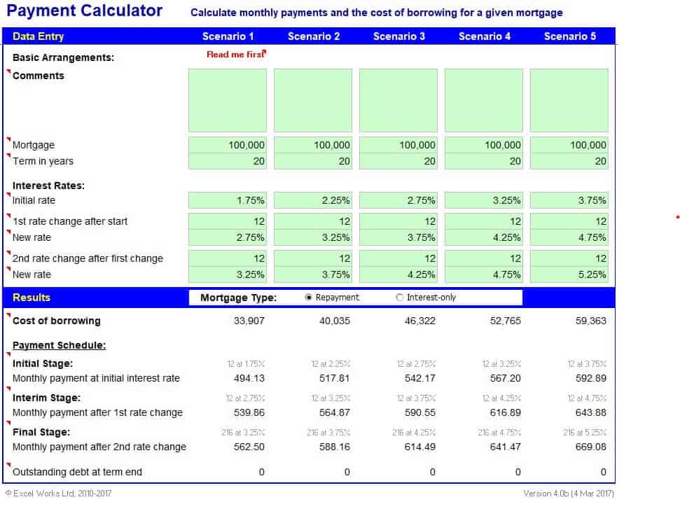 Mortgage Calculator Template 855694 Find Word Templates 0471