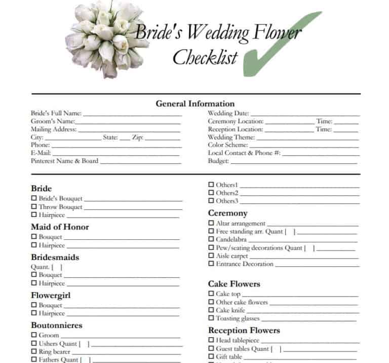 21+ FREE Wedding Checklist Templates [WORD & PDF] - Word Excel Fomats