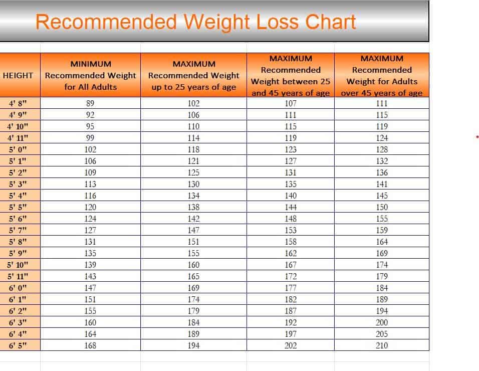 weight loss chart template-7668502 – Find Word Templates